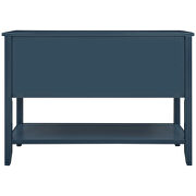 Light navy cambridge series buffet sideboard console table with bottom shelf by La Spezia additional picture 14