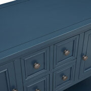 Light navy cambridge series buffet sideboard console table with bottom shelf by La Spezia additional picture 15