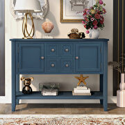 Light navy cambridge series buffet sideboard console table with bottom shelf by La Spezia additional picture 18
