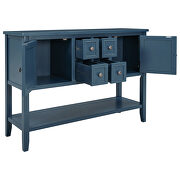 Light navy cambridge series buffet sideboard console table with bottom shelf additional photo 5 of 19