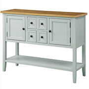 Lime white cambridge series buffet sideboard console table with bottom shelf by La Spezia additional picture 14