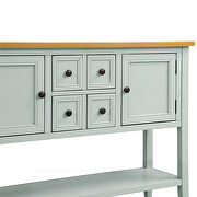 Lime white cambridge series buffet sideboard console table with bottom shelf by La Spezia additional picture 10