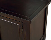 Espresso cambridge series buffet sideboard console table with bottom shelf by La Spezia additional picture 6
