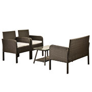 U-style 4 piece rattan sofa seating group with cushions by La Spezia additional picture 6