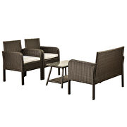 U-style 4 piece rattan sofa seating group with cushions by La Spezia additional picture 8