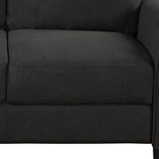 Black fabric loveseat sofa by La Spezia additional picture 6