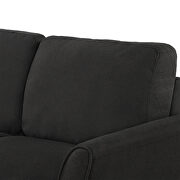 Black fabric loveseat sofa by La Spezia additional picture 8