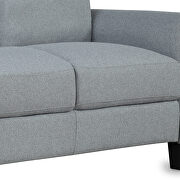 Gray fabric loveseat sofa by La Spezia additional picture 7