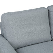 Gray fabric loveseat sofa by La Spezia additional picture 8