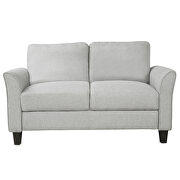 Light gray fabric loveseat sofa by La Spezia additional picture 5