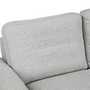 Light gray fabric loveseat sofa by La Spezia additional picture 6