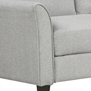 3-seat gray linen fabric sofa by La Spezia additional picture 9