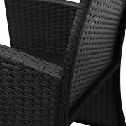 All-weather rattan 4 pieces outdoor patio black set by La Spezia additional picture 8