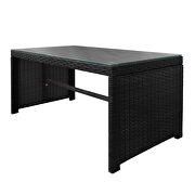 All-weather rattan 4 pieces outdoor patio black set by La Spezia additional picture 9