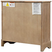 White washed rustic storage cabinet with two drawers and four classic rattan basket by La Spezia additional picture 10