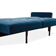 Sofa bed blue velvet fabric upholstery living room sofa by La Spezia additional picture 7