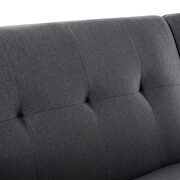 Sofa bed gray linen fabric upholstery living room sofa by La Spezia additional picture 13