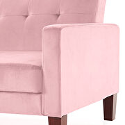 Sofa bed pink velvet fabric upholstery living room sofa by La Spezia additional picture 13