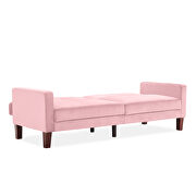 Sofa bed pink velvet fabric upholstery living room sofa by La Spezia additional picture 15