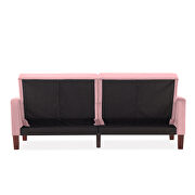 Sofa bed pink velvet fabric upholstery living room sofa by La Spezia additional picture 8