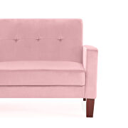 Sofa bed pink velvet fabric upholstery living room sofa by La Spezia additional picture 10