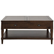 U_style brown wood  lift top coffee table by La Spezia additional picture 11