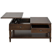 U_style brown wood  lift top coffee table by La Spezia additional picture 12