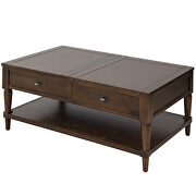 U_style brown wood  lift top coffee table by La Spezia additional picture 7