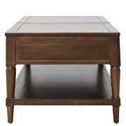 U_style brown wood  lift top coffee table by La Spezia additional picture 10