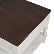 U_style white and brown wood lift top coffee table by La Spezia additional picture 11