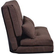 Brown linen sofa bed adjustable folding futon sofa by La Spezia additional picture 4