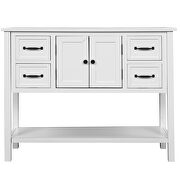 White pine ustyle modern console table sofa table additional photo 3 of 11