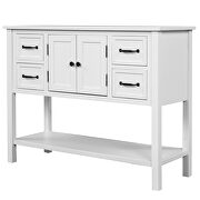 White pine ustyle modern console table sofa table additional photo 4 of 11
