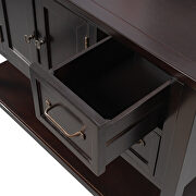 Espresso pine ustyle modern console table sofa table by La Spezia additional picture 16