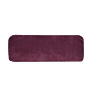 Burgundy fabric adjustable folding futon lounge sofa by La Spezia additional picture 2