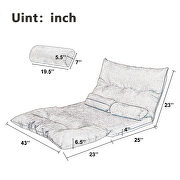 Burgundy fabric adjustable folding futon lounge sofa by La Spezia additional picture 12