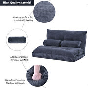 Antique navy fabric adjustable folding futon lounge sofa by La Spezia additional picture 13