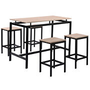Oak 5-piece kitchen counter height table set by La Spezia additional picture 6