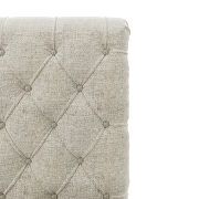 Beige linen button tufted chaise lounge chair by La Spezia additional picture 14