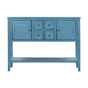 Navy cambridge series buffet sideboard console table with bottom shelf by La Spezia additional picture 2