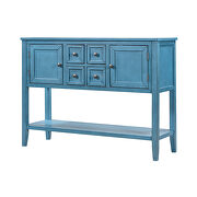 Navy cambridge series buffet sideboard console table with bottom shelf by La Spezia additional picture 3