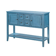 Navy cambridge series buffet sideboard console table with bottom shelf by La Spezia additional picture 4