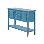 Navy cambridge series buffet sideboard console table with bottom shelf by La Spezia additional picture 5