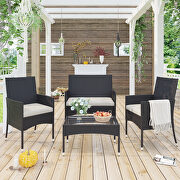 Brown garden rattan patio furniture 4 piece set by La Spezia additional picture 12