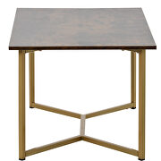 Tiger finish top u_style modern rectangle wooden coffee table by La Spezia additional picture 3