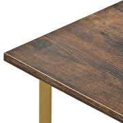 Tiger finish top u_style modern rectangle wooden coffee table by La Spezia additional picture 4