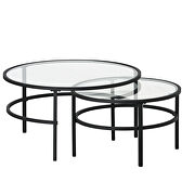 U_style crest nesting round 2 piece coffee table set by La Spezia additional picture 7