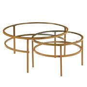 U_style crest nesting round 2 piece coffee table set by La Spezia additional picture 6