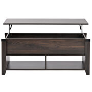 U_style walnut wood lift top coffee table by La Spezia additional picture 7