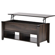 U_style walnut wood lift top coffee table by La Spezia additional picture 8